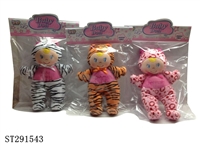 ST291543 - 10.5" COTTON DOLL WITH IC OF 4 SOUNDS