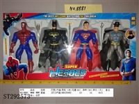 ST292573 - SUPERMAN & ZORRO & DIAN SPIDER BATS WITH LIGHT