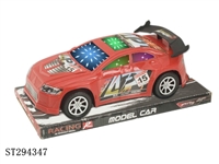 ST294347 - 3D FRICTION CAR WITH MUSIC AND LIGHT