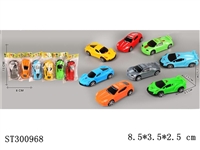 ST300968 - PULL BACK CAR (MIXED 6 KINDS, MIXED COLORS)