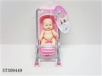 ST309449 - 搪胶娃娃新款婴儿推车套装