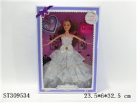 ST309534 - 11.5实心婚纱芭比/3色混装