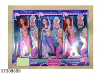 ST309659 - 11.5寸实身（灯光）美人鱼娃娃/一展示盒6PCS