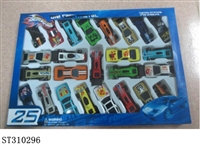 ST310296 - 合金车25只装/跑车+方程