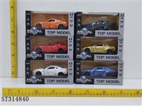 ST314840 - 1：32日产GTR合金车（四开车门，回力，三音效，四灯光）