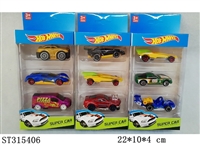 ST315406 - 1:64 SLIDING DIE CAST CAR (3PCS/BOX)