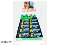 ST316823 - 合金回力工程车10只装