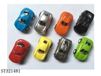 ST321481 - 5CM PULL BACK CAR WITH SPRAY PRINTING