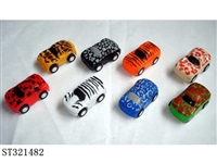 ST321482 - ANIMAL PATTERN PULL BACK CAR