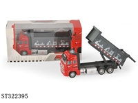 ST322395 - 红色合金工程大卡车（回力）