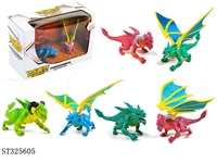 ST325605 - HORNED DINOSAUR + PTEROSAUR MODEL TOYS