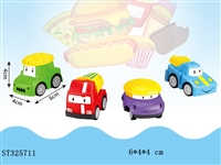 ST325711 - PULL BACK CARTOON FOOD CAR