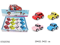 ST325782 - PULL BACK DIE CAST CARTOON CAR