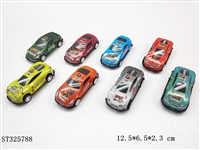 ST325788 - PULL BACK DIE CAST CAR WITH IRON CAR SHELL (MIXED 8 KINDS)