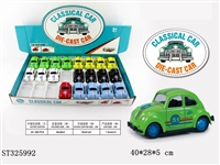 ST325992 - PULL BACK DIE CAST CLASSIC CAR WITH PATTERN