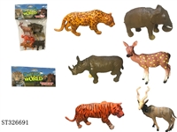 ST326691 - PVC ANIMAL SET (6PCS/BAG)