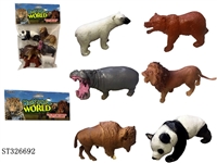 ST326692 - PVC ANIMAL SET (6PCS/BAG)