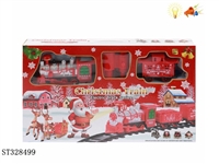 ST328499 - BATTERY OPERATED CHRISTMAS STEAM TRAIN TRACK SET WITH LIGHT AND SOUND