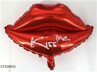 ST328923 - 异形球18寸嘴唇KISS ME