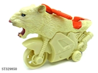 ST329850 - 惯性野生动物特技摩托车-白美洲狮