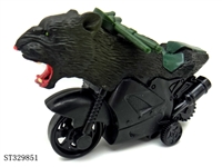 ST329851 - 惯性野生动物特技摩托车-黑色美洲狮