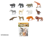 ST330154 - 4 INCH WILD ANIMAL SET (12PCS/BAG)