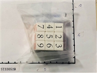 ST330519 - 4.2CM魔方 白底数字热转印