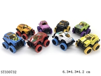 ST330732 - 2ND CARTOON PULL BACK DIE CAST MONSTER TRUCK