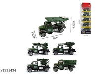 ST331434 - PULL BACK DIE CAST MILITARY CAR