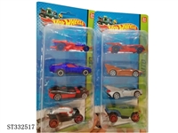ST332517 - 1:64 SLIDING DIE CAST CAR (4PCS/CARD)