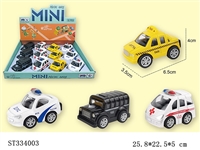 ST334003 - PULL BACK RUSSIAN DIE CAST CITY CAR(MIXED 4 KINDS,12PCS/BOX)