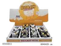ST334011 - PULL BACK DIE CAST QUAD BIKE