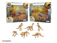 ST335657 - 2款恐龙骨架拼图 动物 塑料【英文包装】