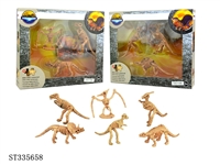 ST335658 - 2款恐龙骨架拼图 动物 塑料【英文包装】