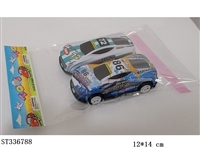ST336788 - 2只装合金铁皮赛车回力车1：64