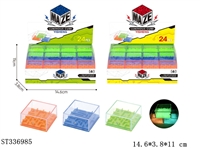 ST336985 - 24PCS 夜光迷宫 3色 迷宫 塑料【英文包装】