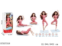 ST337318 - YOGA DOLL WITH 21 JOINTS AND YOGA MAT
