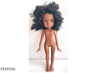 ST337541 - 12 INCH DOLL WITH AFRO HAIR(BLACK SKIN)