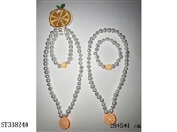 ST338240 - 饰品串珠橙子水果项链+手链