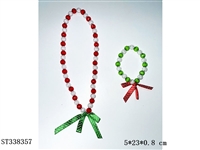 ST338357 - 圣诞饰品串珠项链+手链