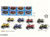 ST338887 - 越野沙滩摩托回力合金车1:55（单只装）