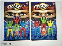 ST339171 - Wall climbing Ninja three color people